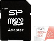 silicon power superior 256gb micro sdxc u3 v30 a1 sd adapter sp256gbstxdv3v20sp photo