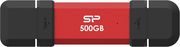 silicon power ds72 500gb nvme portable ssd usb 32 gen 2 type a type c red sp500gbuc3s72vpr photo