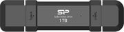 silicon power ds72 1tb nvme portable ssd usb 32 gen 2 type a type c black sp001tbuc3s72vpk photo
