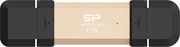 silicon power ds72 1tb nvme portable ssd usb 32 gen 2 type a type c gold sp001tbuc3s72vpg photo