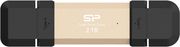silicon power ds72 2tb nvme portable ssd usb 32 gen 2 type a type c gold sp002tbuc3s72vpg photo