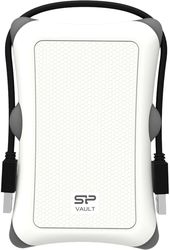 exoterikos skliros silicon power armor a30 2tb portable hdd 25 usb 30 white sp020tbphda30s3w photo