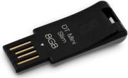 kingston dtms 8gb data traveller mini slim black photo