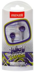 maxell juicy tunes earphones purple photo