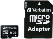 verbatim 43968 microsdhc 16gb class 4 with adaptor photo