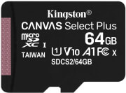 kingston sdcs2 64gbsp canvas select plus 64gb micro sdxc 100r a1 c10 single pack photo