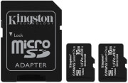 kingston sdcs2 16gb 2p1a canvas select plus 16gb micro sdhc 100r a1 c10 two pack sd adapter photo