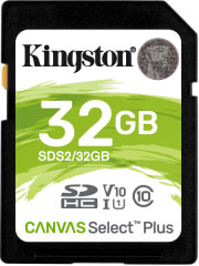 kingston sds2 32gb 32gb sdhc canvas select plus 100r class 10 uhs i u1 v10 photo