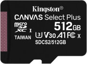 kingston sdcs2 512gbsp canvas select plus 512gb micro sdxc 100r a1 c10 single pack photo