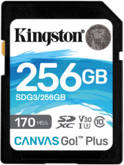 kingston sdg3 256gb canvas go plus 256gb sdxc 170r class 10 uhs i u3 v32 photo