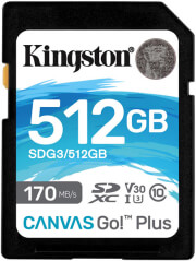 kingston sdg3 512gb canvas go plus 512gb sdxc 170r class 10 uhs i u3 v32 photo