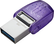kingston dtduo3cg3 128gb datatraveler microduo 3c gen 3 128gb usb 32 type c type a flash drive