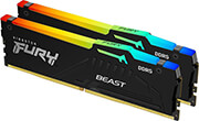 ram kingston kf552c36bbeak2 32 fury beast rgb 32gb 2x16gb ddr5 5200mhz amd expo certified dual ki photo