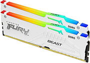 ram kingston fury beast white rgb 32gb 2x16gb ddr5 6400mt s cl32 xmp dual kit kf564c32bwak2 32 photo