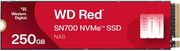 ssd western digital sn700 red nas 250gb nvme pcie gen 30 x4 m2 2280 wds250g1r0c photo