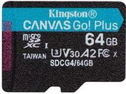 kingston sdcg4 64gbsp canvas go plus gen4 64gb micro sdxc 200mb s read a2 u3 v30 adapter photo kingston sdcg4 64gbsp canvas go plus gen4 64gb micro sdxc 200mb s read a2 u3 v30 adapter photo