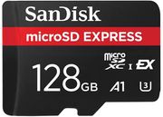 sandisk sdsqxfn 128g gn4nn microsd express 128gb 880mb s pcie gen 3 u3 a1 photo