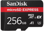 sandisk sdsqxfn 256g gn4nn microsd express 256gb 880mb s pcie gen 3 u3 a1 photo