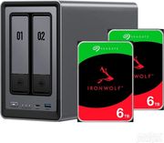 ugreen dxp2800 2 x 6tb hdd seagate ironwolf bundle nas photo