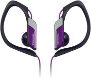 panasonic rp hs34e v sports clip type earphones purple photo