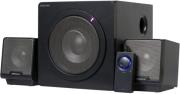 sonicgear enzo 500 multimedia audio 21 speakers black photo