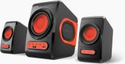 sonicgear quatro v usb powered xtreme bass 21 speakers black festive red photo