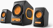 sonicgear quatro v usb powered xtreme bass 21 speakers black sunny orange photo