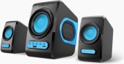 sonicgear quatro v usb powered xtreme bass 21 speakers black blue photo