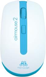 powerlogic airmouse 2 hi res wireless optical mouse white blue photo