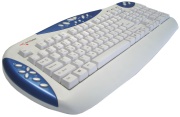 innovator multimedia keyboard blue white ps 2 photo
