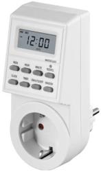 goobay 51277 digital day week timer clock white photo