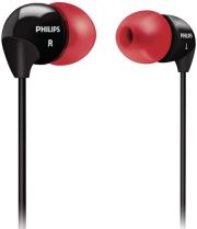 philips she3500rd in ear headphones red photo