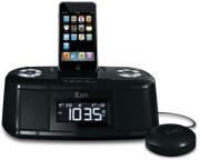 iluv imm153 ipod alarm clock with bed shaker black photo