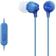 sony mdr ex15ap in ear headset blue photo