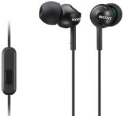 sony mdr ex110ap in ear headphones black photo
