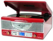 nilox retro turntable with radio sd usb mp3 encoder photo