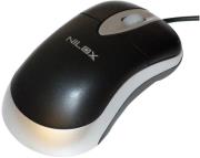 nilox mt10 mouse optical usb black silver photo