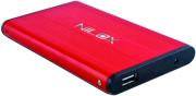 nilox external 25 sata enclosure red photo