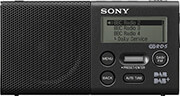 sonyxdr p1dbpb alarm clock with fm am radio black photo