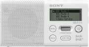 sonyxdr p1dbpw alarm clock with fm am radio white photo