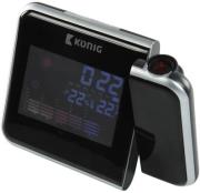 konig kn ws103n lcd projection clock with weather forecast photo