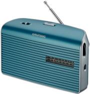 grundig music 60 portable radio turquoise silver photo