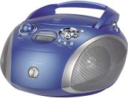 grundig rcd 1445 usb radio with cd player and mp3 wma playback blue silver photo