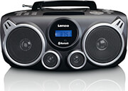 lenco scd 100bk portable pll fm radio cd mp3 bluetooth usb and sd player photo