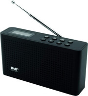 soundmaster dab150sw rechargeable portable fm dab radio black photo