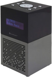 soundmaster ur210an fm dab digital alarm clock radio with usb charging anthracite photo