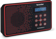 technisat techniradio 2 portable dab ukw radio black red photo
