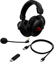 hyperx 4p5d5aa cloud core wireless gaming headset with dts headphone x photo