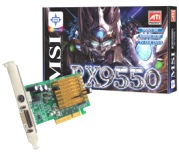msi vga ati rx9550se td128 128mb agp retail photo