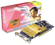 gigabyte geforce 6600 256mb agp tv out dvi silent pipe retail photo